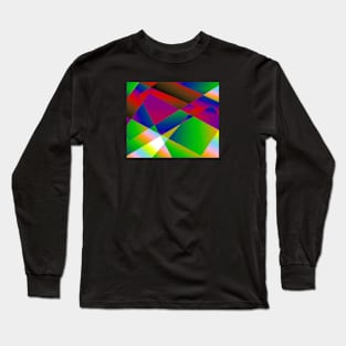 Progress Pride Layered Translucent Angles Long Sleeve T-Shirt